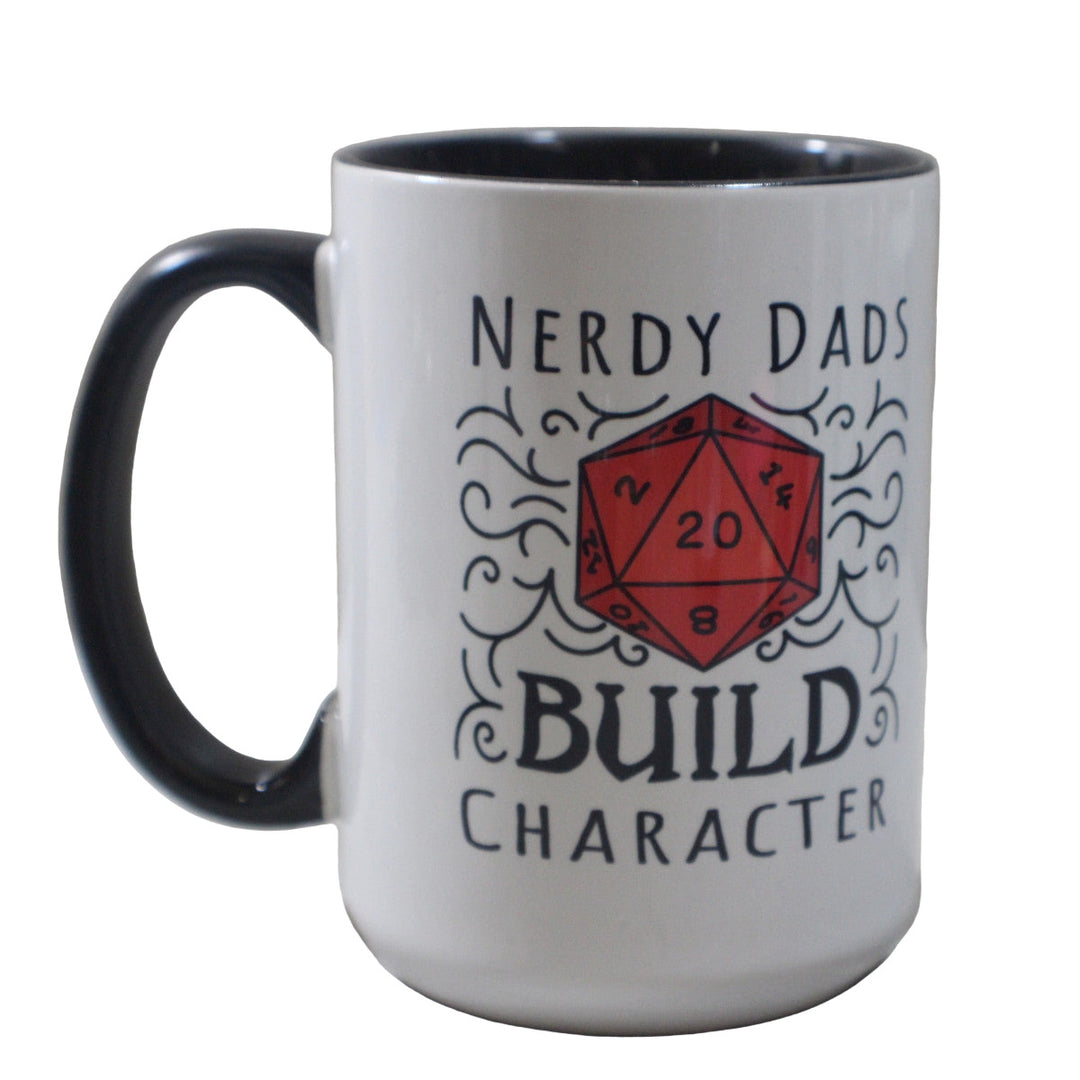 Raven Design Kitchen & Table Nerdy Dads Build Character DND Mug