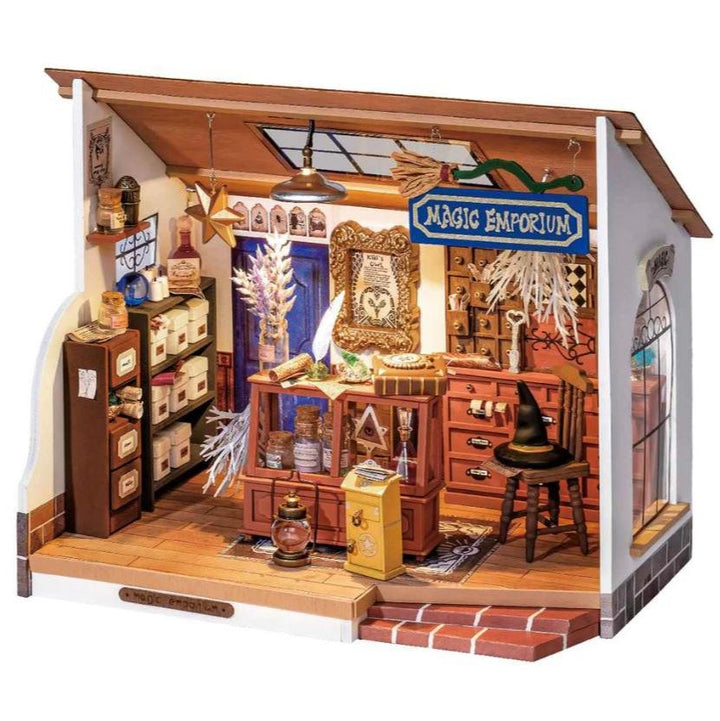 Robotime Factory Door Arts & Crafts Kiki's Magic Emporium DIY Miniature House Kit