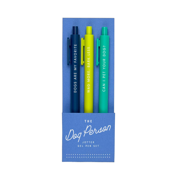Ruff House Print Shop Office Goods Dog Person Jotter Pen Set