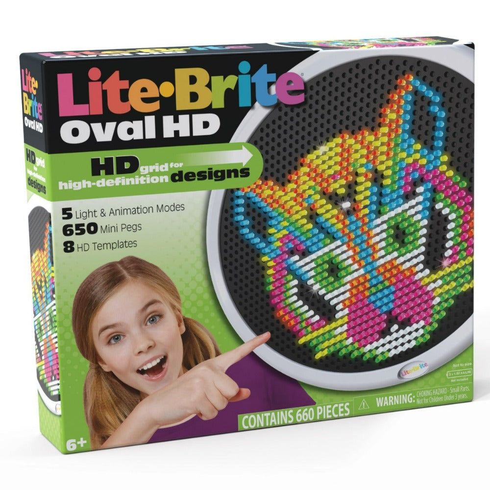 Schylling Arts & Crafts Lite Brite Oval High Definition