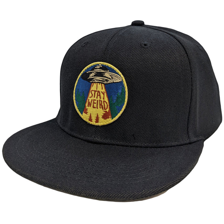 Shady Front Socks & Tees Stay Weird Hat (black)