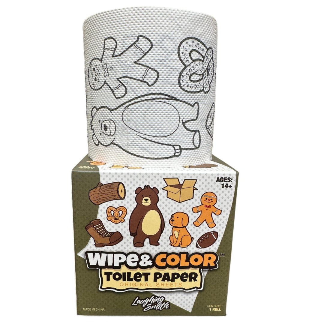 Smith Brands Toy Novelties Funny Toilet Paper - Wipe & Color