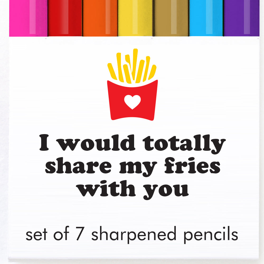 Snifty Office Goods Share My Fries Pencil Set