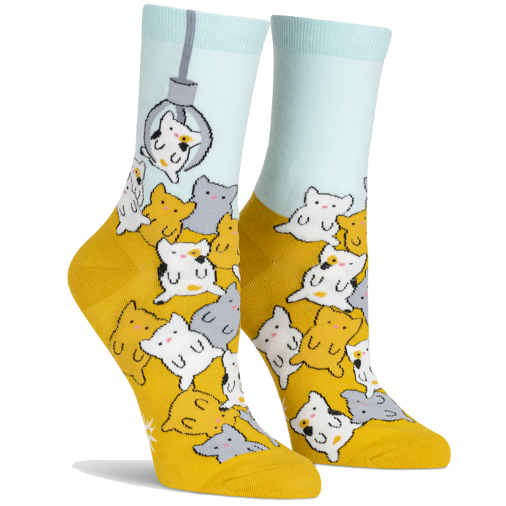 Sock IT TO Me Socks & Tees Cat Claw Women's Crew