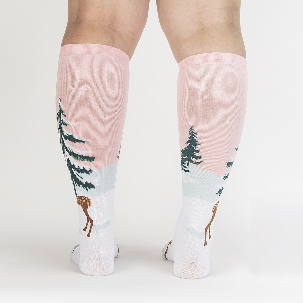 Sock IT TO Me Socks & Tees Doe-nt Forget Your Scarf Women's Knee High Socks