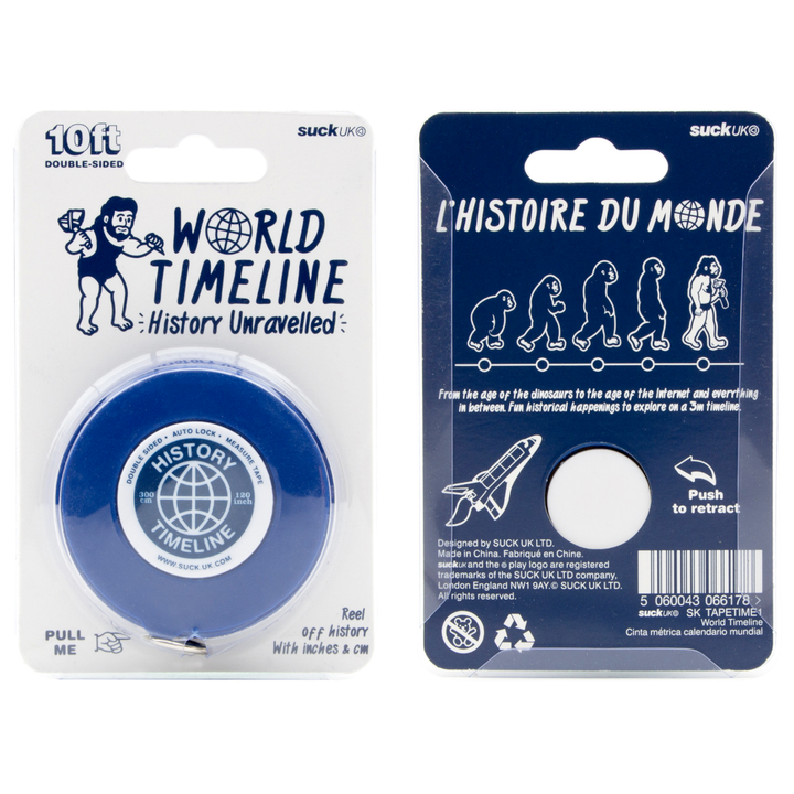 SUCK UK Office Goods World Timeline Tape - History Unravelled