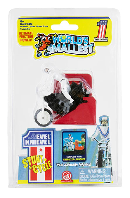 Super Impulse Toy Novelties World's Smallest Evil Knievel Stunt Cycle