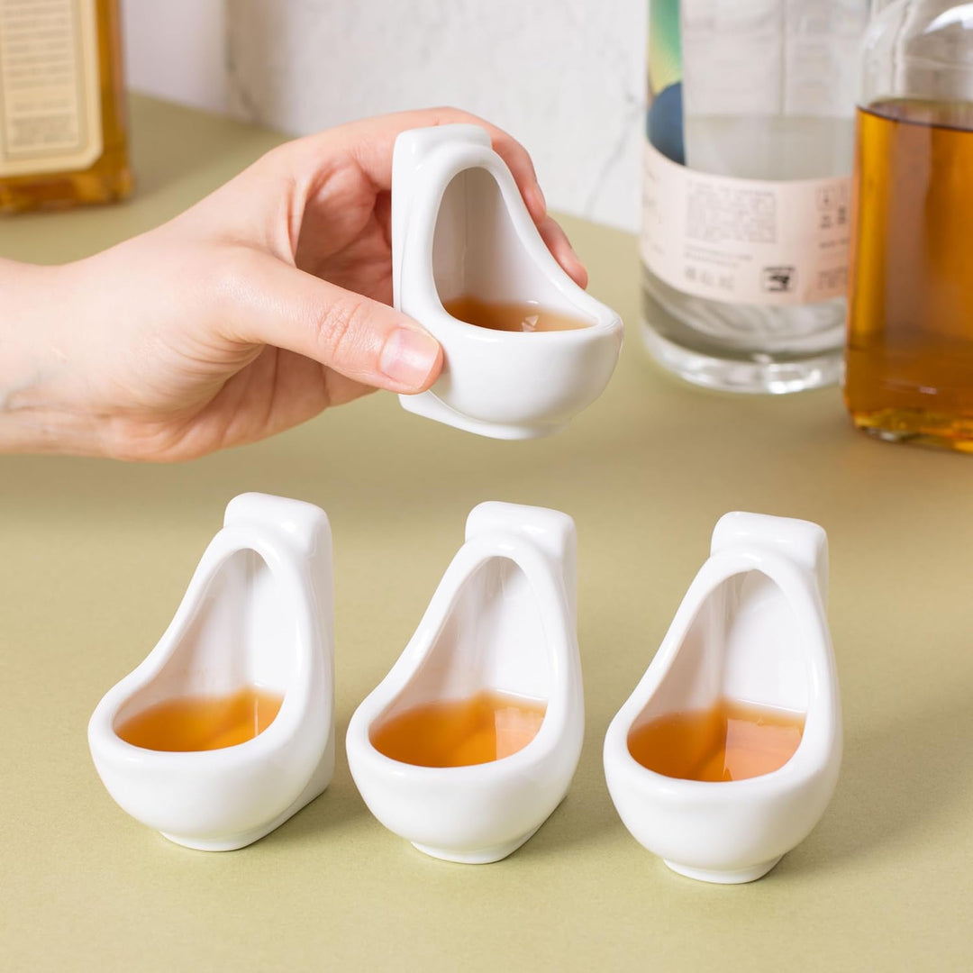 thumbsUp! Drinkware & Mugs Urinal Shot Glasses (Set of 4)