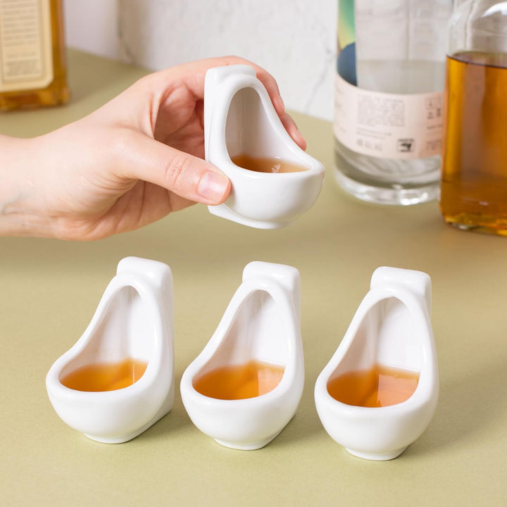 thumbsUp! Drinkware & Mugs Urinal Shot Glasses (Set of 4)