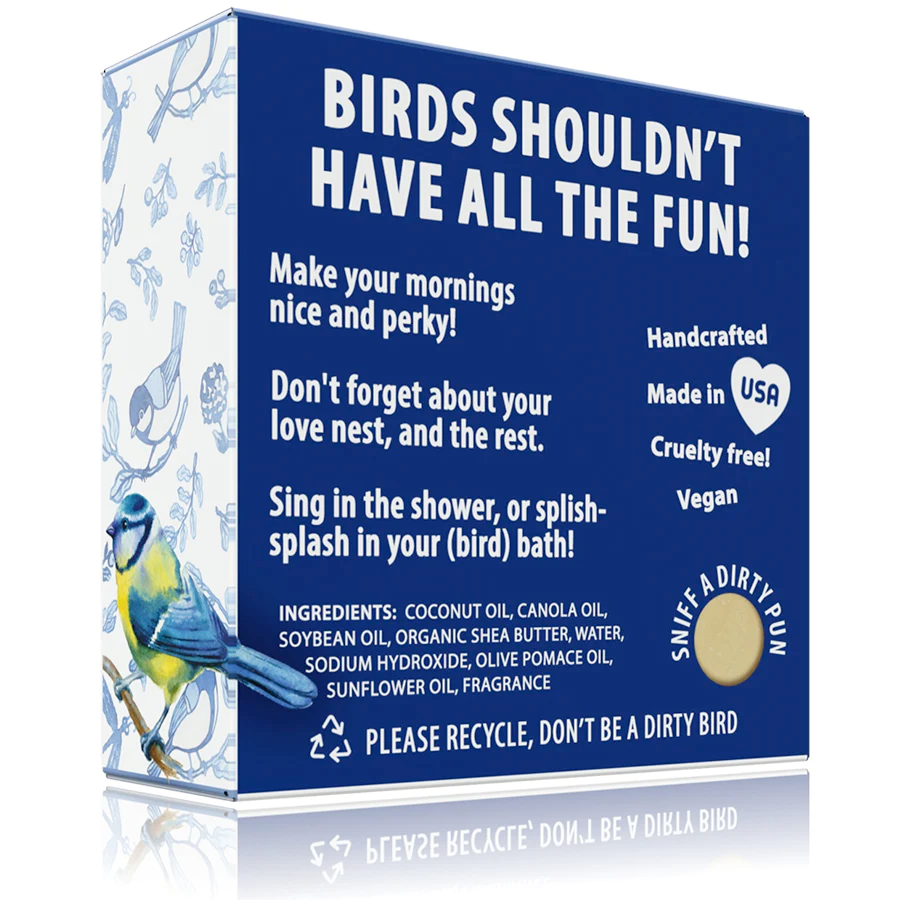 Totally Cheesy Personal Care Wash Your Tits Funny Bird Pun Soap