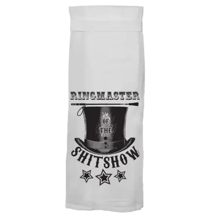 Twisted Wares Kitchen & Table Ringmaster of the Shitshow Kitchen Towel