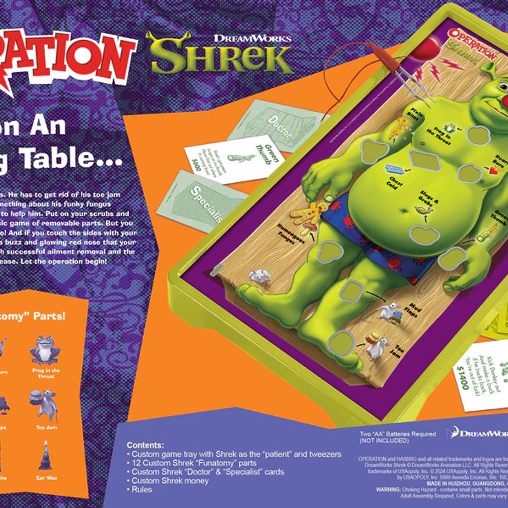 USAopoly Games Shrek Operation