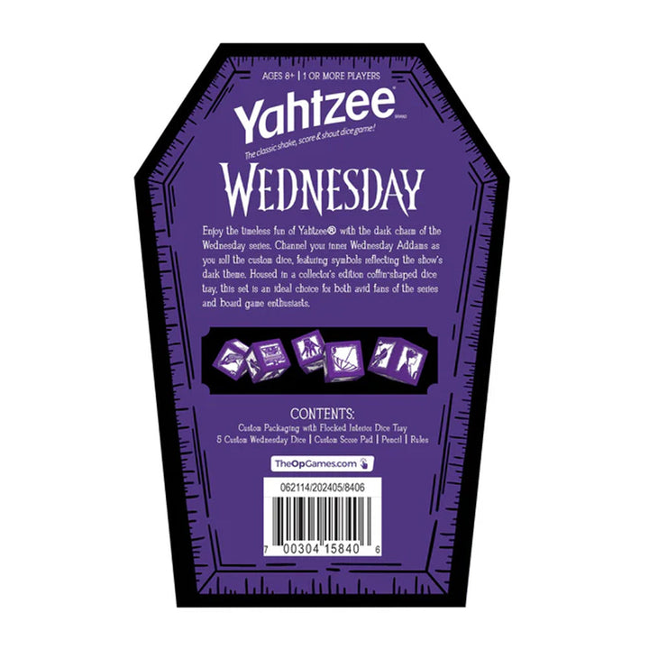 USAopoly Games Wednesday Adams Yahtzee