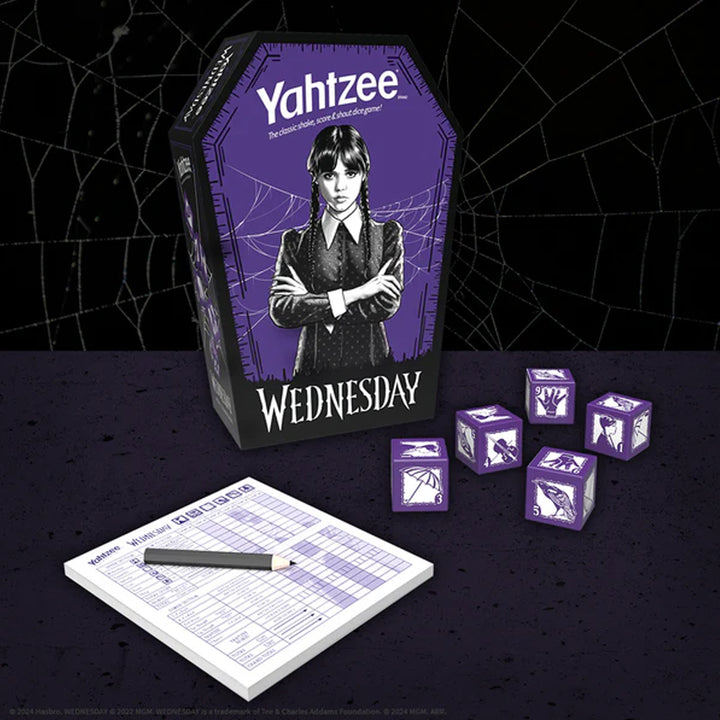 USAopoly Games Wednesday Adams Yahtzee