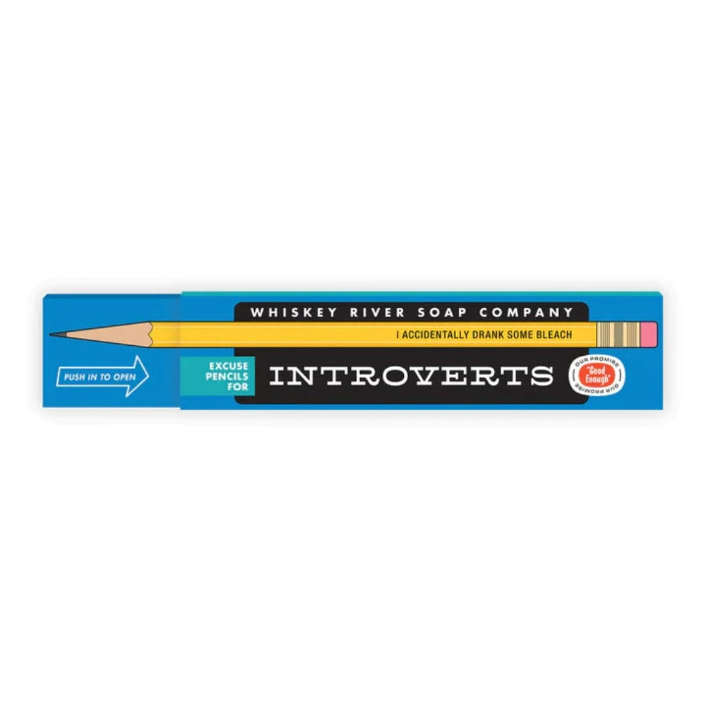 Whiskey River Soap Co. Office Goods Introverts - Set of 8 pencils
