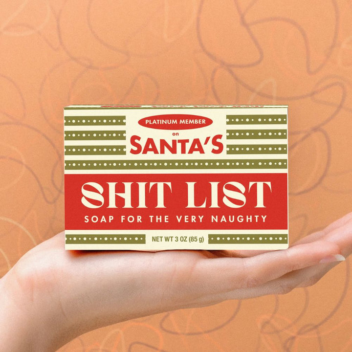 Whiskey River Soap Co. Personal Care Santa's Shitlist Holiday Triple-Milled Boxed Bar Soap