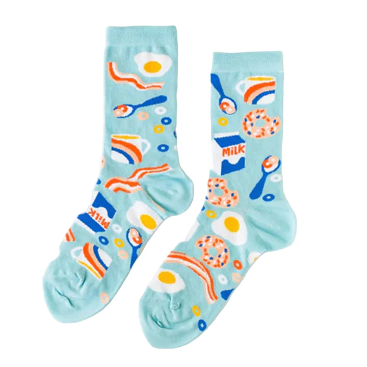 Yellow Owl Workshop Socks & Tees Breakfast Women's Crew Socks