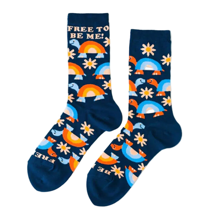 Yellow Owl Workshop Socks & Tees Free To Be Me Women's Crew Socks