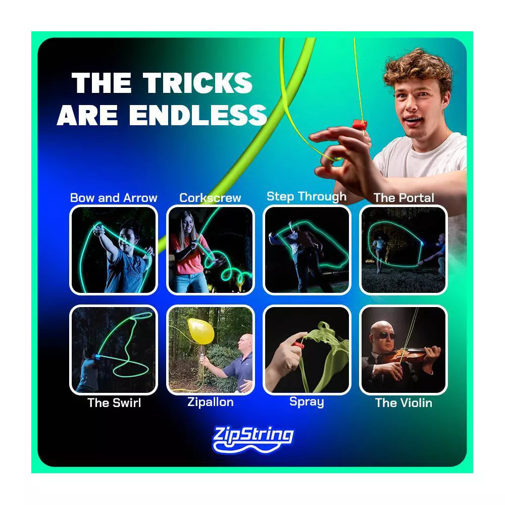 Zipstrings Toy Novelties ZipString Luma - glow-in-the-dark trick string
