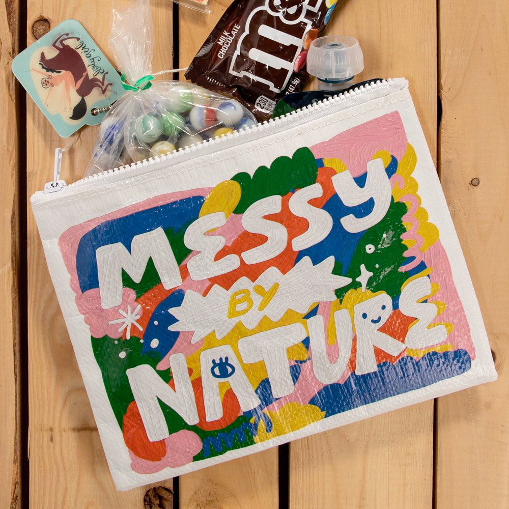 Blue Q Bags & Pouches Messy By Nature Zipper Pouch