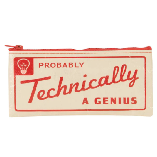 Blue Q Bags & Pouches Probably Technically a Genius Pencil Pouch
