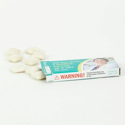 Blue Q Candy Ask your doctor if shutting the F up is right gum