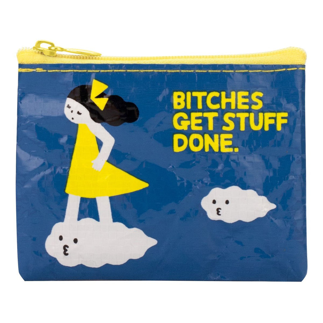 Blue Q Home Wallets Coins Bags B*tches Get Stuff Done Coin Purse