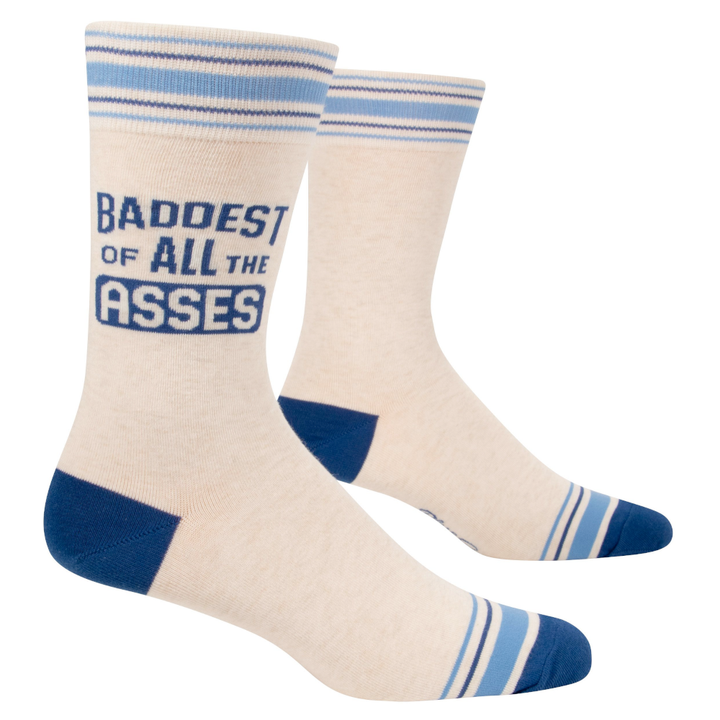 Blue Q Socks & Tees Baddest of All the Asses Men's Socks