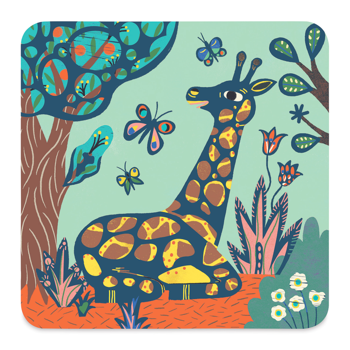 DJECO Arts & Crafts Big Animals Scratch Cards Activity