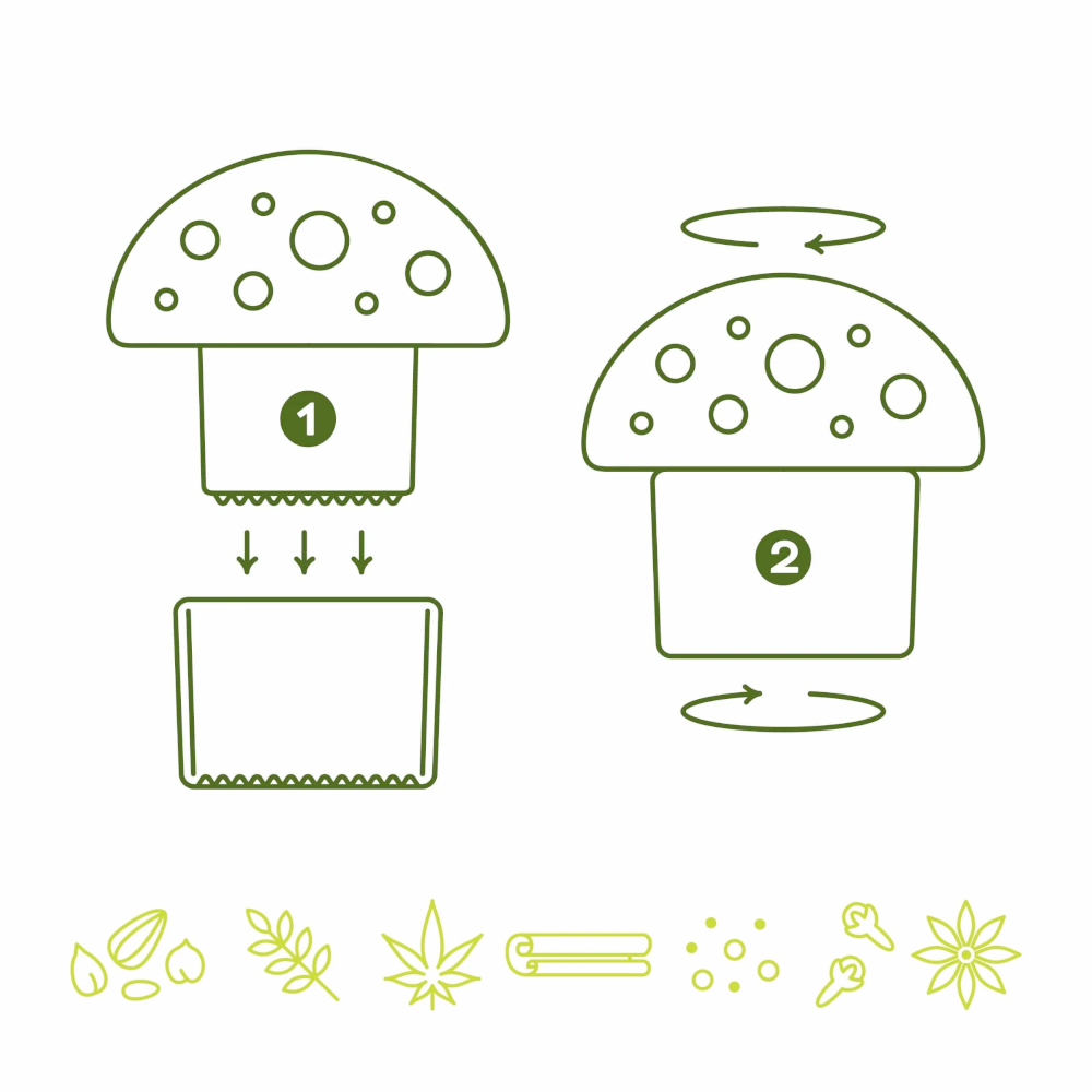 Fred & Friends Drinkware & Mugs Merry Mushroom - Spice and Herb Grinder