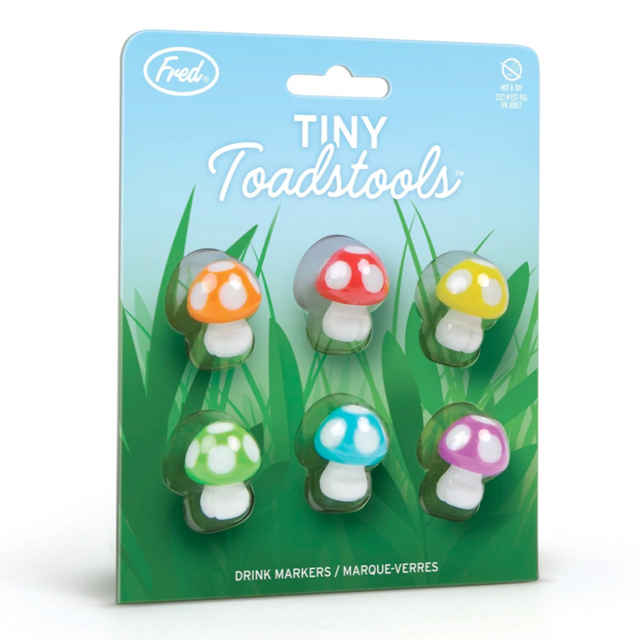 Fred & Friends Kitchen & Table Tiny Toadstools Drink Charms