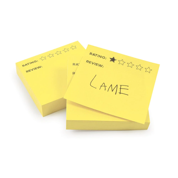Fred & Friends Office Goods Over-Rated Sticky Notes