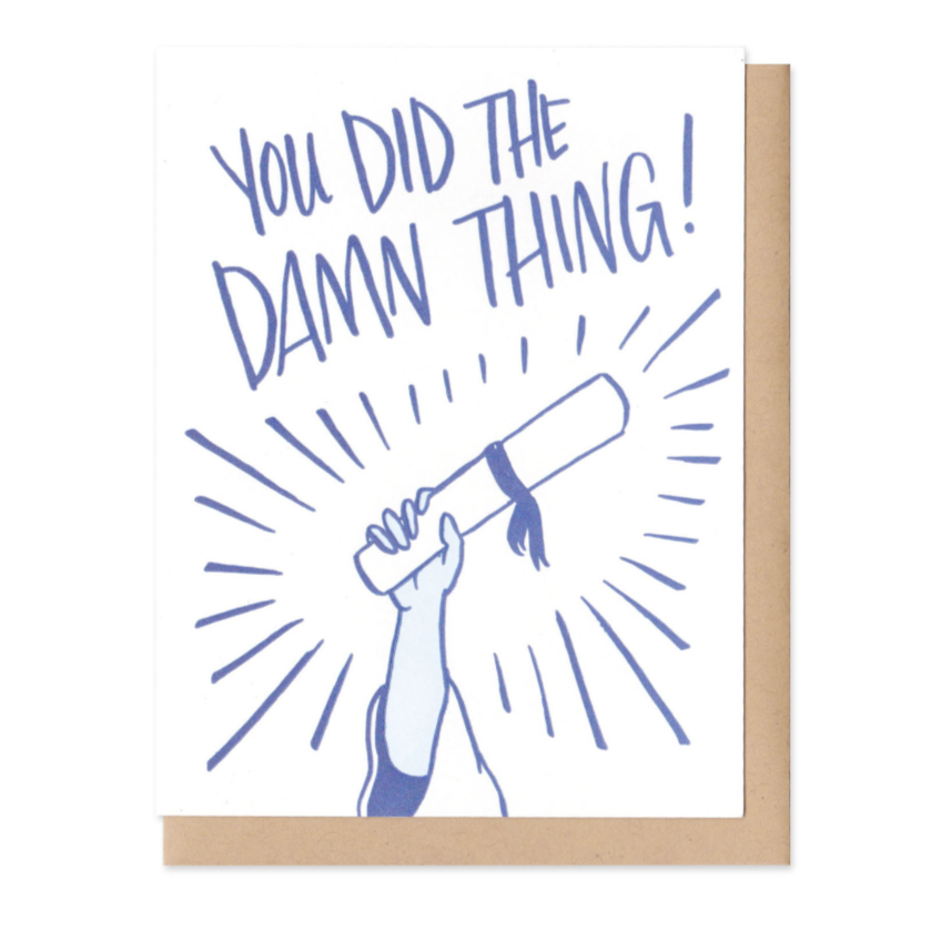 Frog and Toad Greeting Cards You Did The Damn Thing