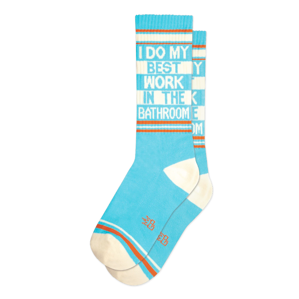 Gumball Poodle Socks & Tees I do my Best Work in the Bathroom