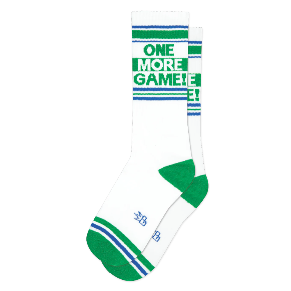 Gumball Poodle Socks & Tees One More Game! Gym Crew Socks