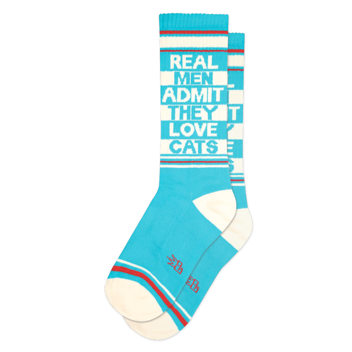 Gumball Poodle Socks & Tees Real Men Admit they Love Cats Socks