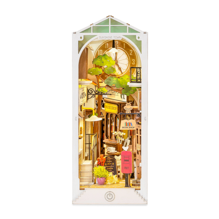 Hands Craft Arts & Crafts Sunshine Town DIY Bookshelf Diorama