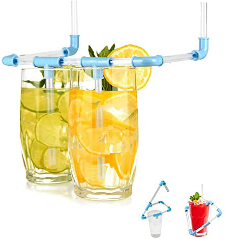 Island Dogs Funny Novelties DIY Straws - 21pc