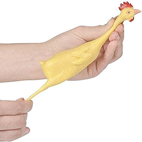 Loftus International Funny Novelties 8" rubber stretch chicken