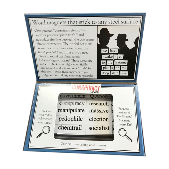 Magnetic Poetry Toy Creative Conspiracy Lover