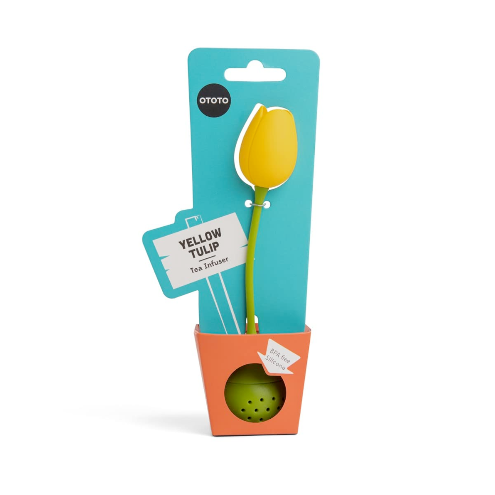 Ototo Kitchen & Table Yellow Tulip Tea Infuser