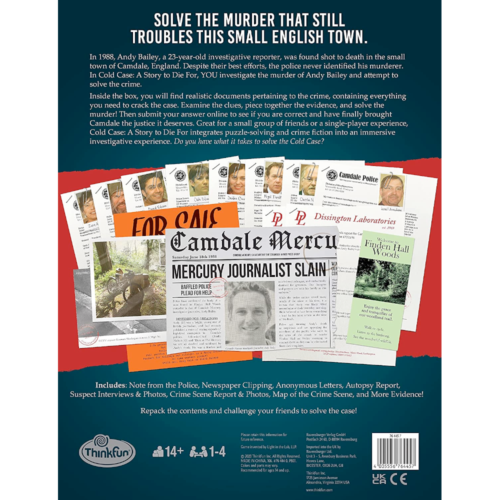 Ravensburger Games Cold Case Story to Die For