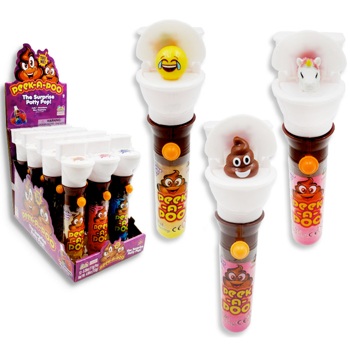 Redstone Foods Candy Peek-a-Poo Surprise Candy Lollipop - one random flavor