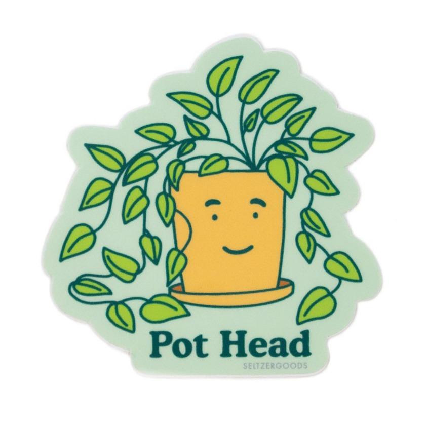 Seltzer Magnets & Stickers Pot Head Seltzer Sticker