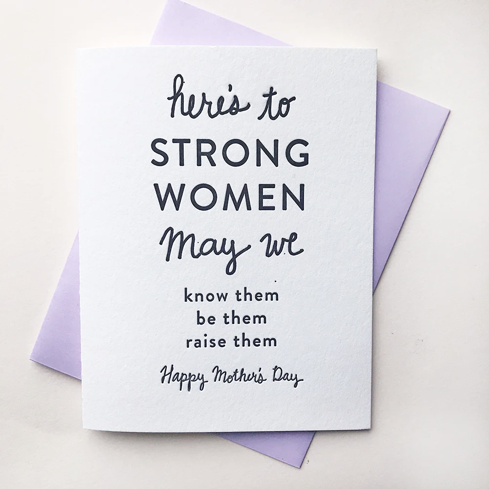 Steel Petal Press Greeting Cards Strong Mother's (Day) Card
