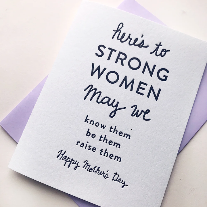 Steel Petal Press Greeting Cards Strong Mother's (Day) Card