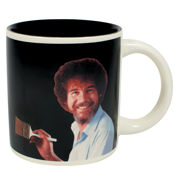 Unemployed Philosophers Guild Home MUGS Bob Ross Mug