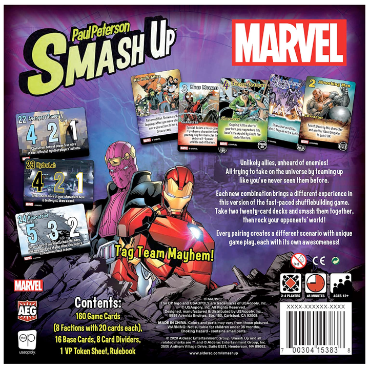 USAopoly Games Marvel Smash Up
